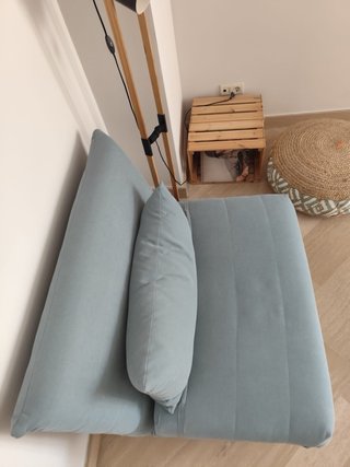 Sillón cama verde aguamarina