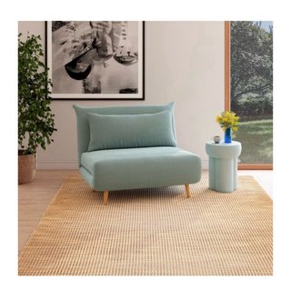 Sillón cama verde aguamarina