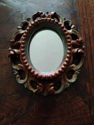 Specchio barocco vintage ovale