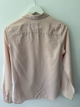 Tommy Hilfiger Pink Button-Up Shirt Women Size S