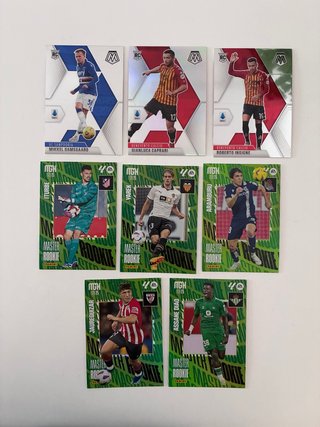 Lote 7 cromos fútbol Master Rookie Panini