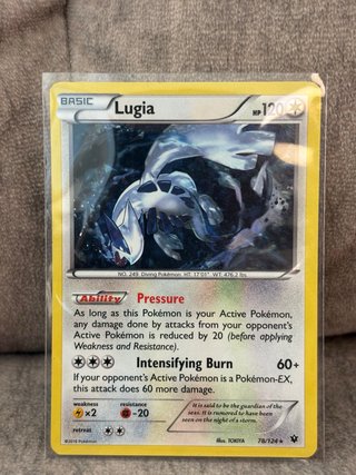 Carta Pokémon Lugia Holo 78/124 Ingles
