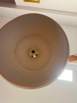 Lámpara colgante beige/blanca