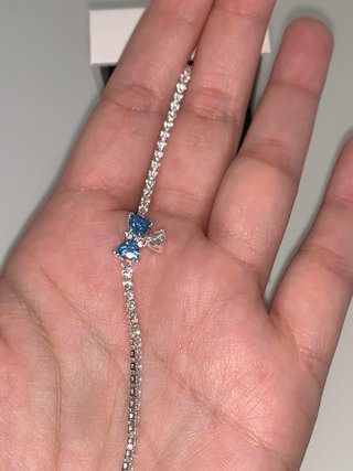 Pulsera Pandora Lazo Azul Brillantes