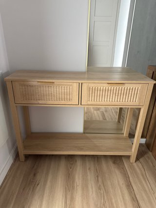 Consola recibidor madera 2 cajones