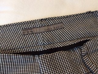 Zara , Shorts a Pied de Poule B/N tg M