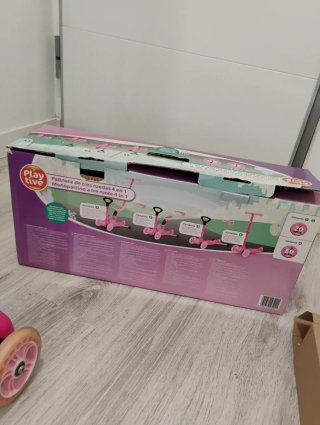 Patinete infantil 3 ruedas rosa