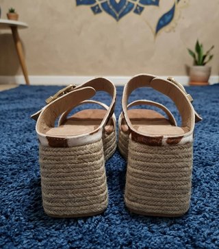 Sandalias Cuña Colors of California Estampado Vaca