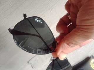 Gafas de sol Ray-Ban Aviator negras y plateadas