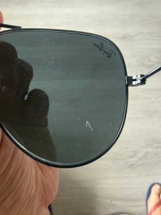 Gafas de sol Ray-Ban Aviator negras y plateadas