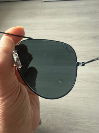 Gafas de sol Ray-Ban Aviator negras y plateadas