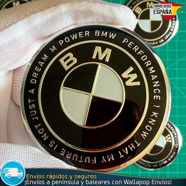 Emblema BMW 60mm M Power Tapacubos Tapas Llantas