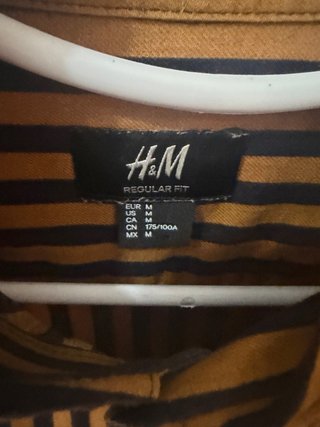 Camisa H&M Rayas Amarillas y Negras