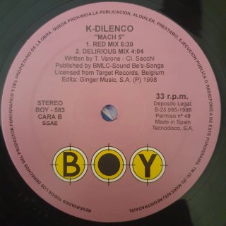 Vinilo K-Dilenco Mach 5