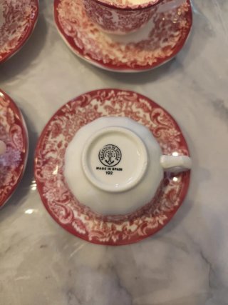 Juego de café La Cartuja Rosa