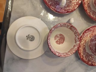 Juego de café La Cartuja Rosa