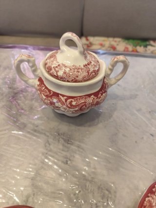 Juego de café La Cartuja Rosa