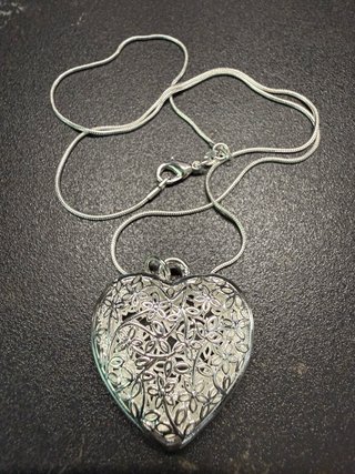 Collar Corazón Plata Mujer