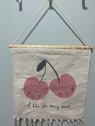 Tapiz Zara Home Cerezas I like you cherry much