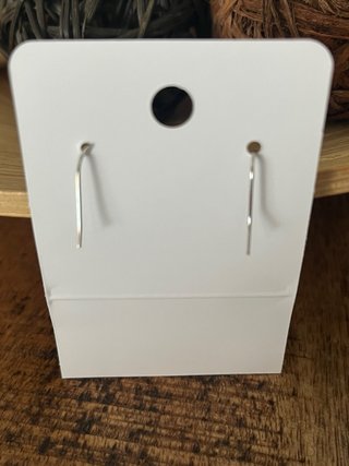 Pendientes plateados diseño orgánico