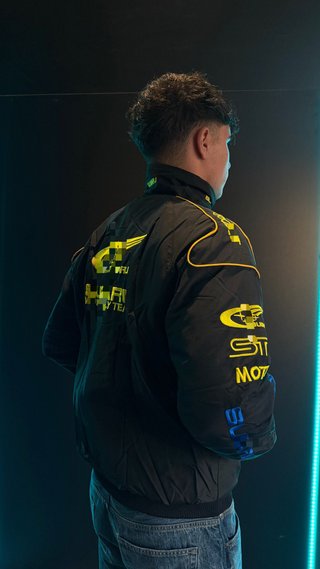 Chaqueta Racing Subaru Negra y Amarilla