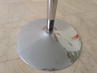 Mesa redonda cristal y metal