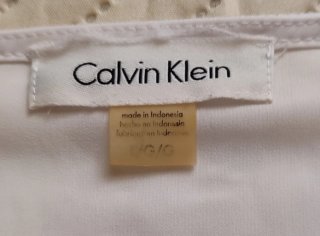 Magnífica Blusa Blanca Calvin Klein Talla XL