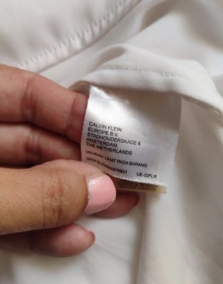 Magnífica Blusa Blanca Calvin Klein Talla XL