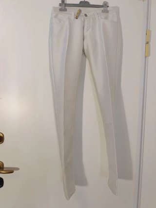 Jeans bianchi dritti Hollywood donna taglia 28