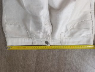 Jeans bianchi dritti Hollywood donna taglia 28