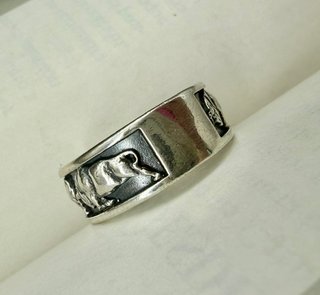 Anillo de plata Tauro y Toro
