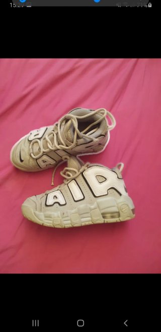 Zapatillas Nike Air Gris y Blanco Talla 33
