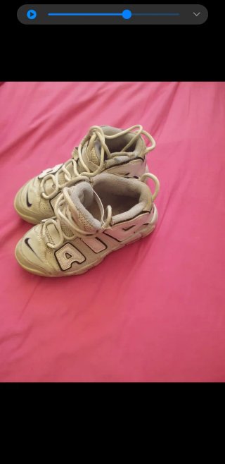 Zapatillas Nike Air Gris y Blanco Talla 33