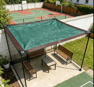 2 Toldos Vela Malla Sombra Cuadrada 3X3
