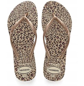 Havaianas infradito leopardate oro bambina n.23/24