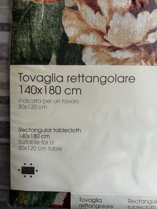 Tovaglia rettangolare floreale 140x180 cm