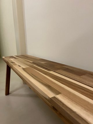 Banco de madera rústico