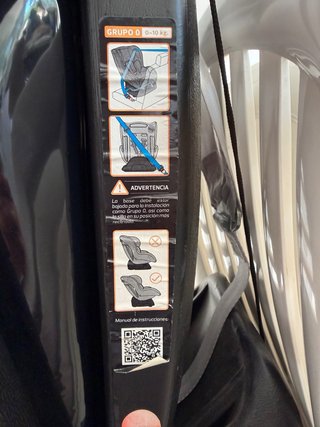 Silla coche bebé Babyauto rosa y gris