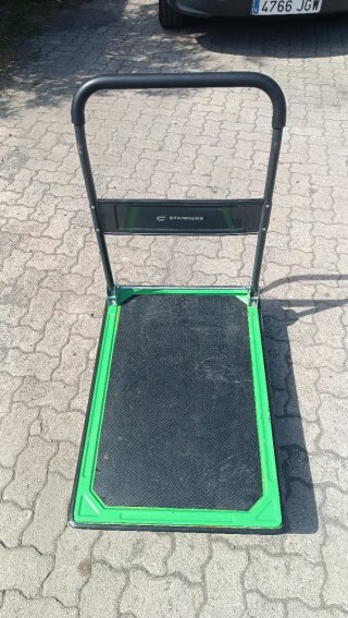 Carretilla plana verde