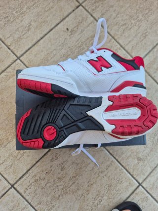 New Balance 550 Bianche Rosse Nere Nuove