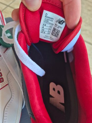 New Balance 550 Bianche Rosse Nere Nuove
