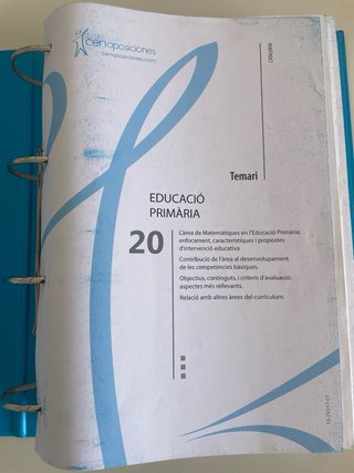 Temario Oposiciones Primaria Cataluña