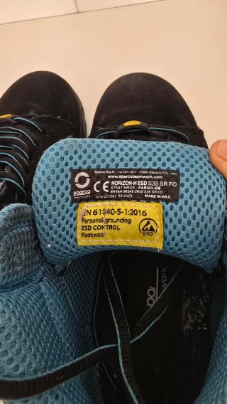 Botas de seguridad Teamwork negras y azules