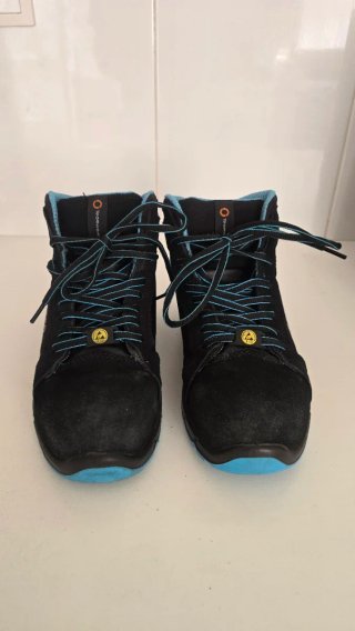 Botas de seguridad Teamwork negras y azules