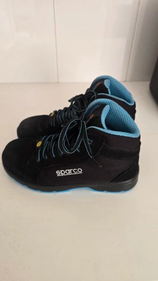 Botas de seguridad Teamwork negras y azules