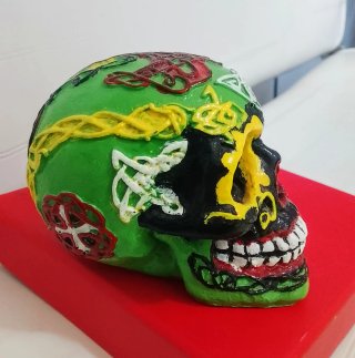 Calavera Mexicana - Tatuaggio Verde