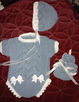 Conjunto bebé algodón azul  para recién nacido