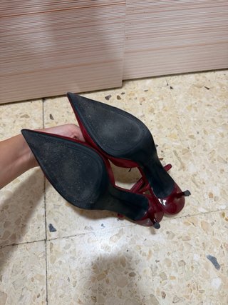 Tacones Zara burdeos