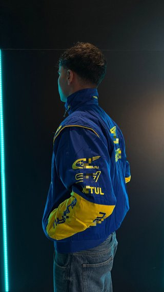 Chaqueta Racing Subaru Azul y Amarillo