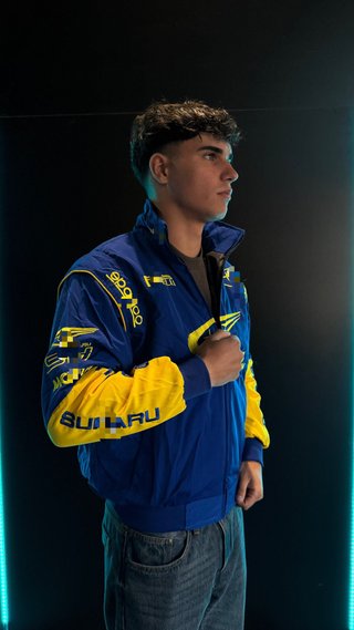 Chaqueta Racing Subaru Azul y Amarillo